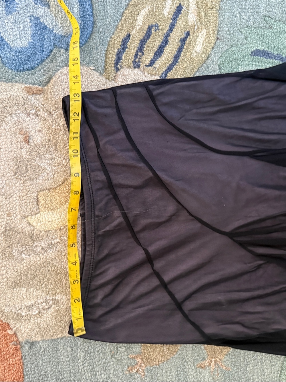 Y2K Hot Kiss Black Asymmetrical Handkerchief Hem Skirt - Picture 7 of 7
